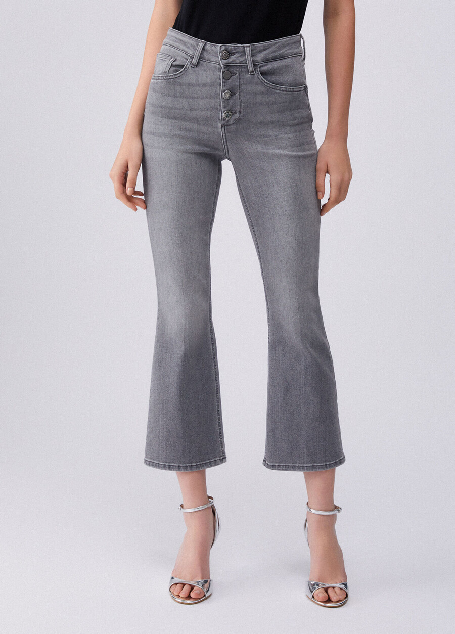 jeans bootcut a vita alta