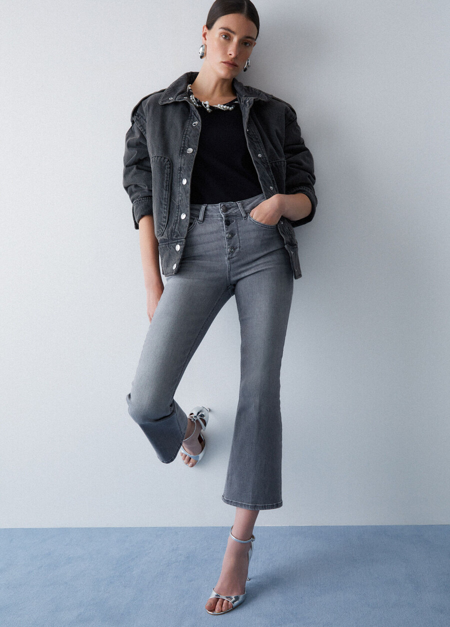 jeans bootcut a vita alta