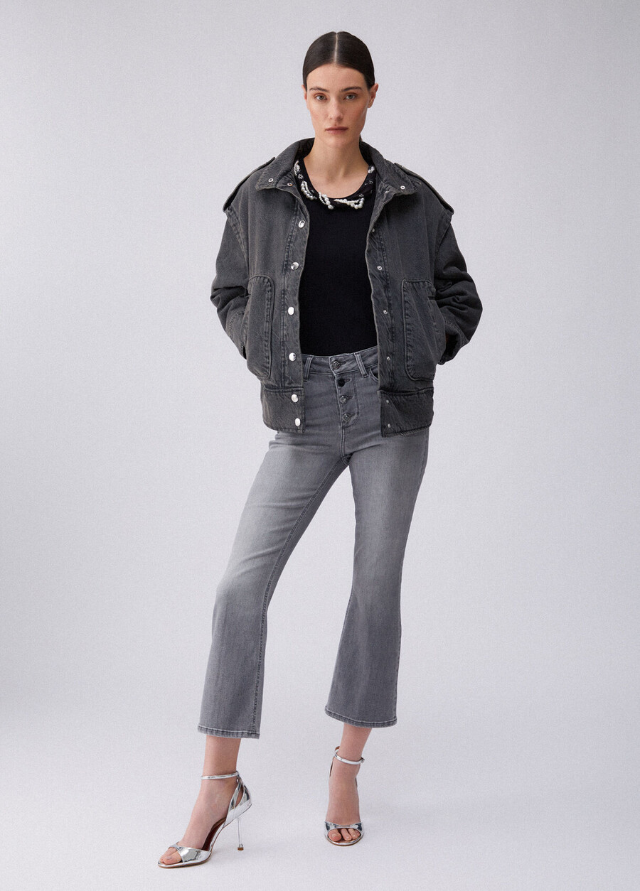 jeans bootcut a vita alta