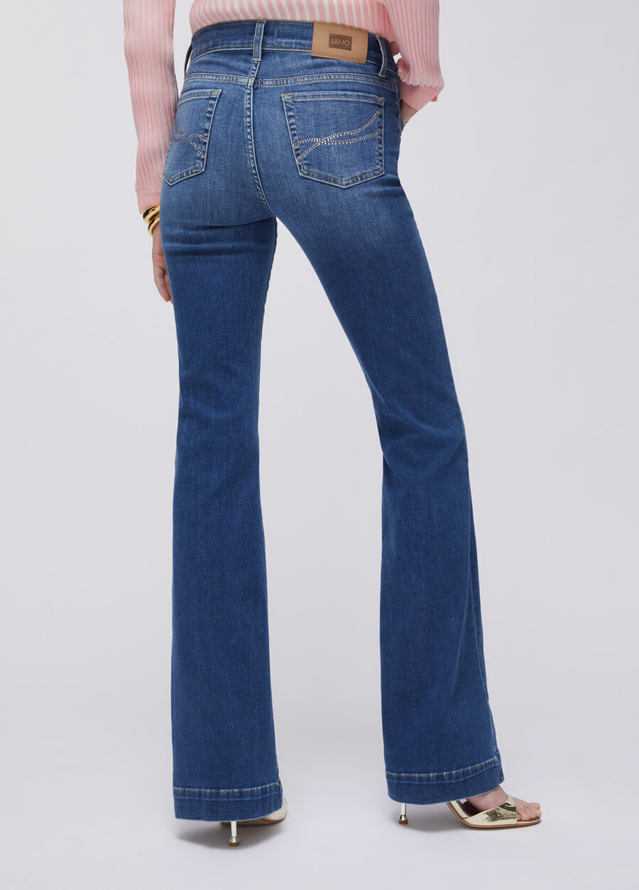 jeans bootcut a vita alta
