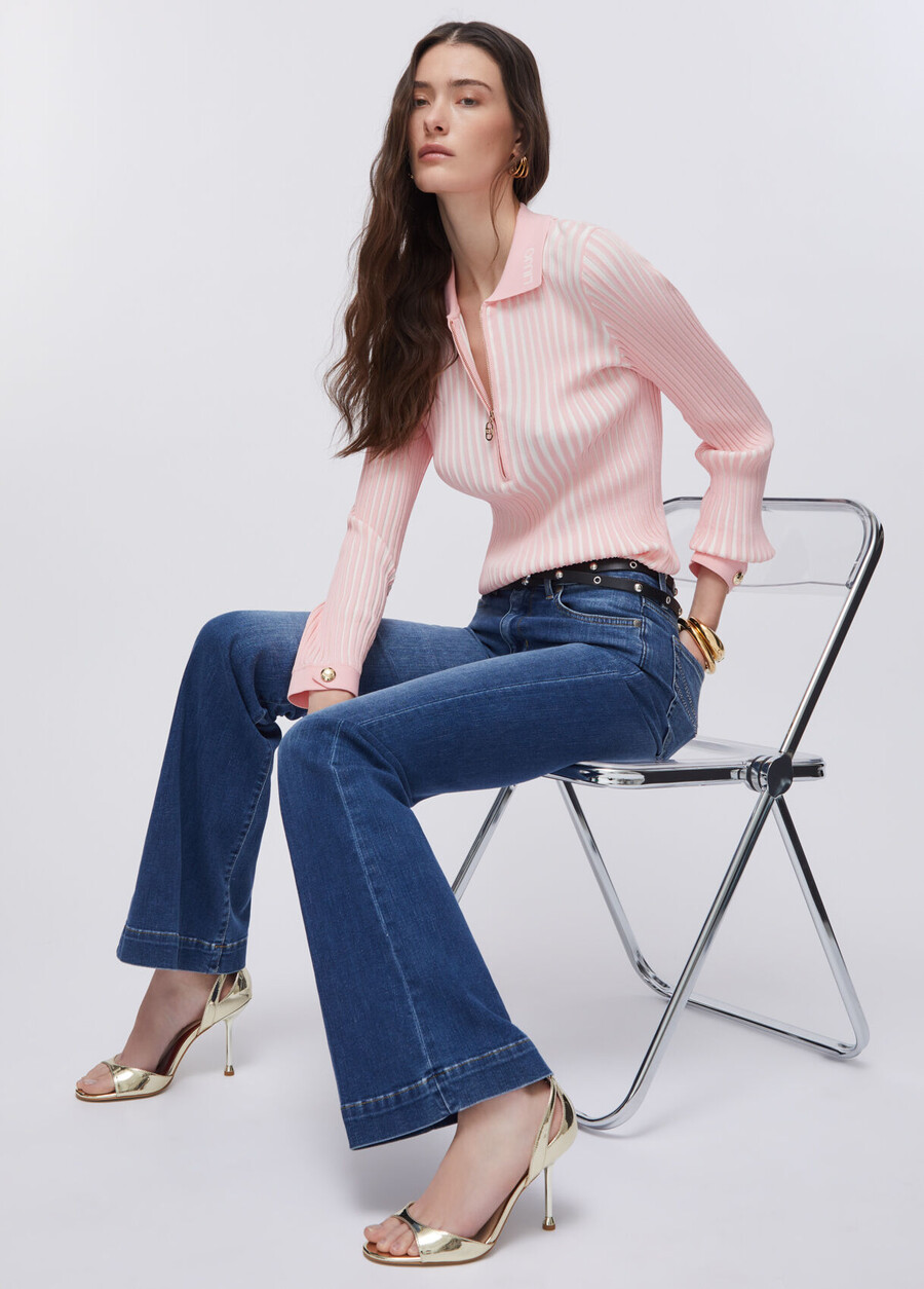 jeans bootcut a vita alta