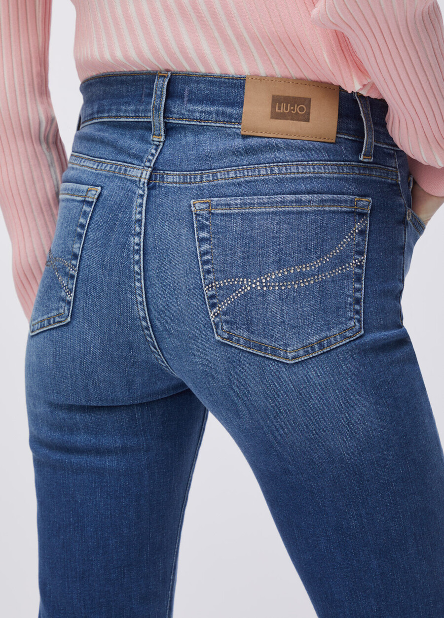 jeans bootcut a vita alta