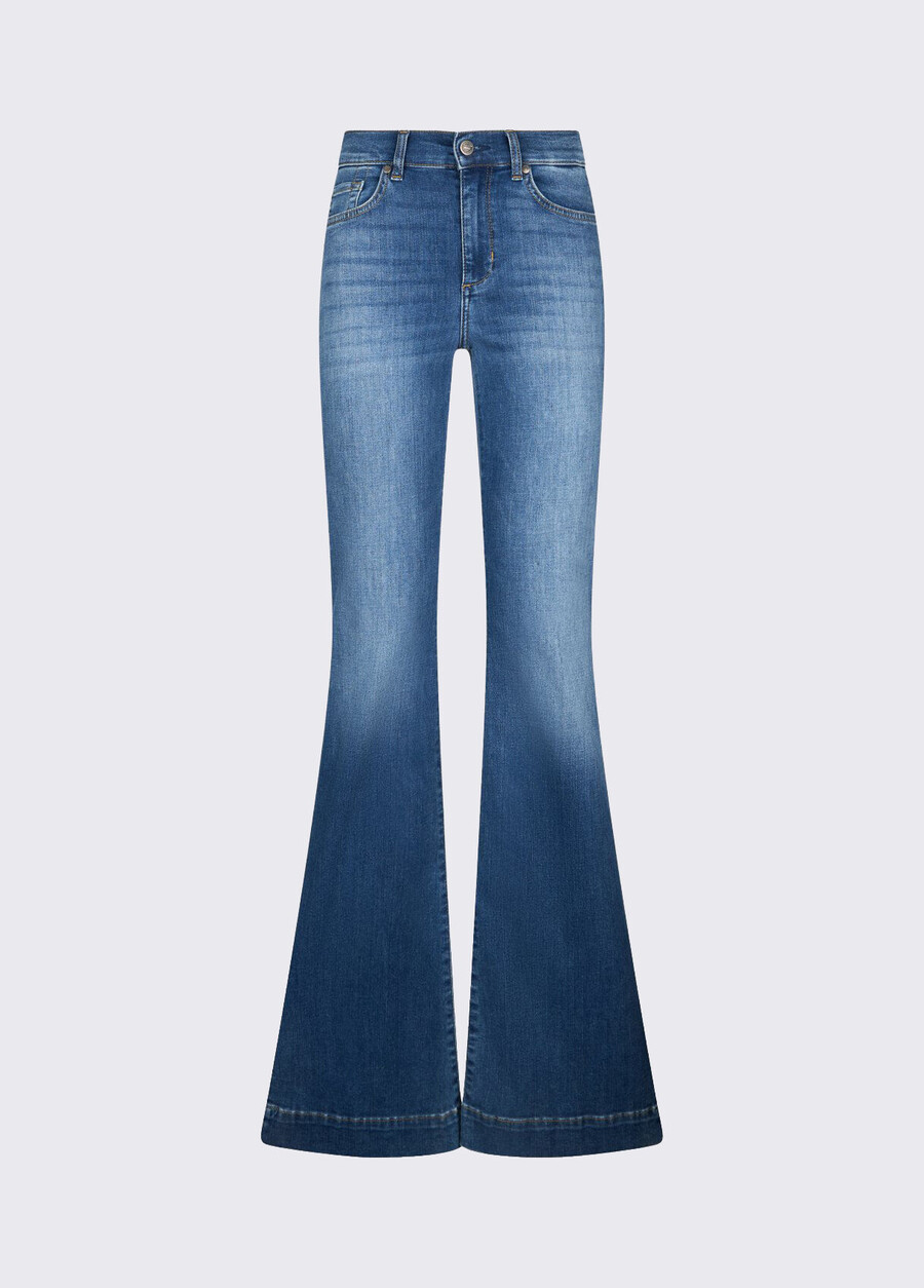 jeans bootcut a vita alta