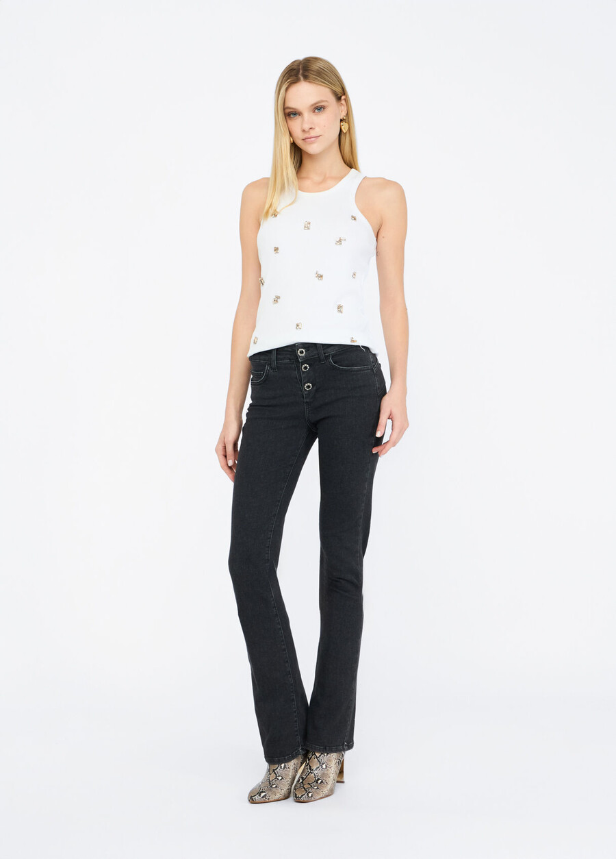 jeans bootcut bottom up