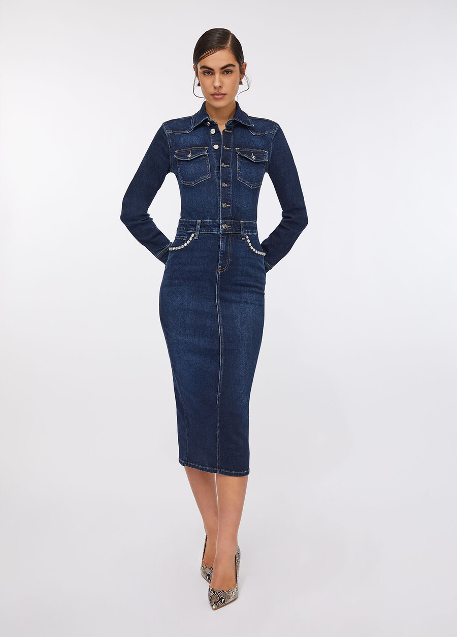 abito camicia in denim