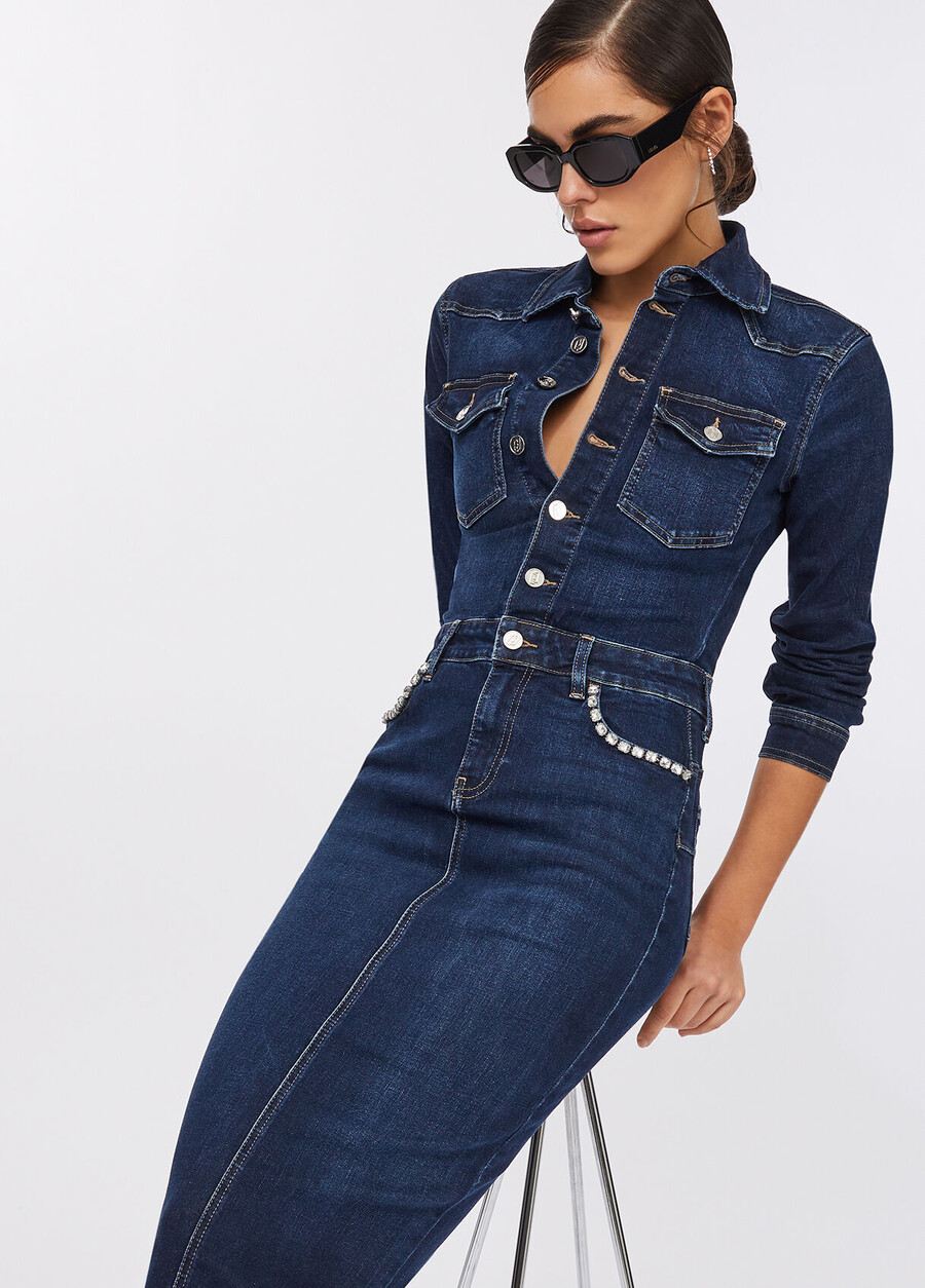 abito camicia in denim