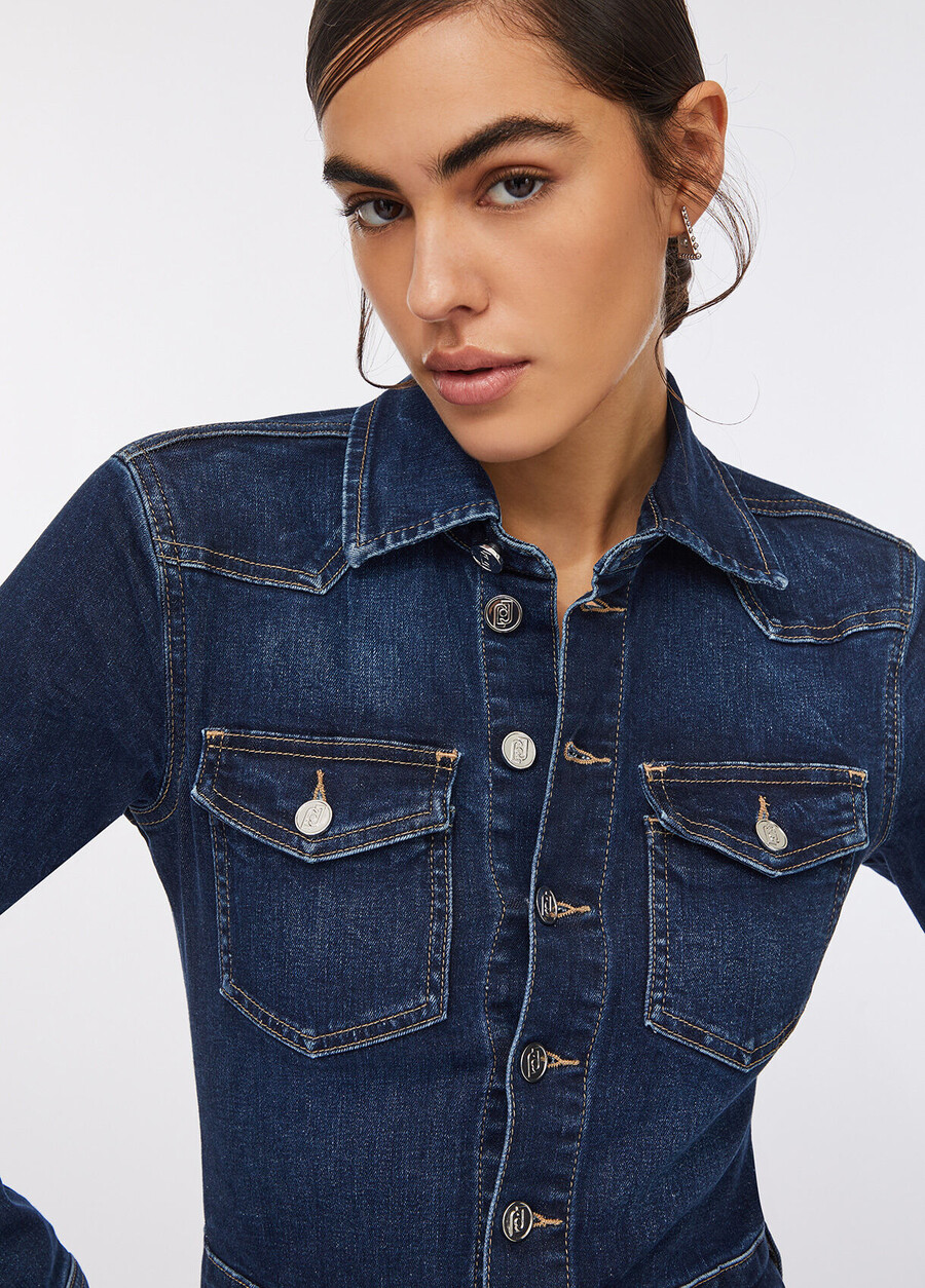 abito camicia in denim