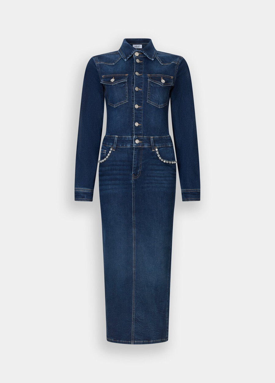 abito camicia in denim