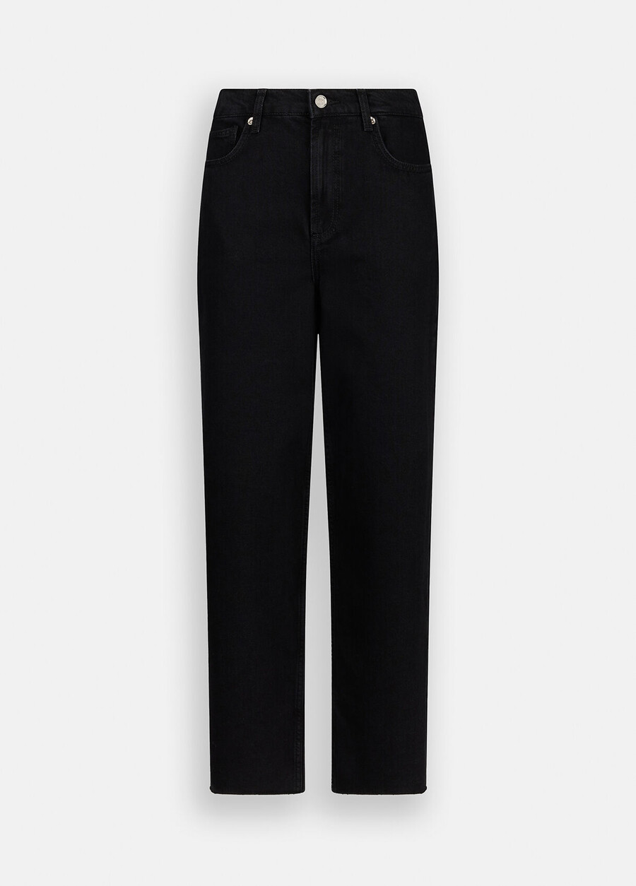 jeans a gamba larga a vita bassa