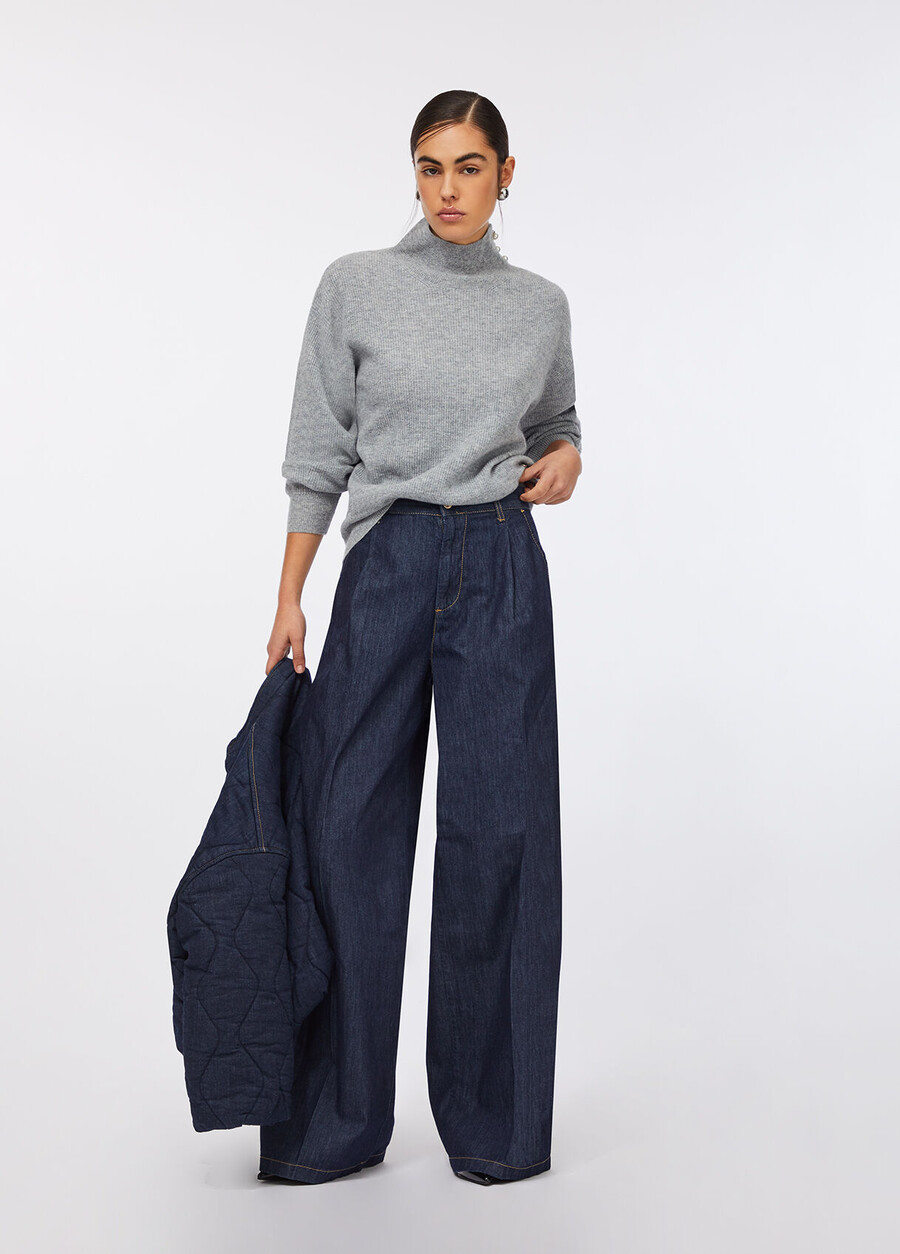jeans svasati in stile chino