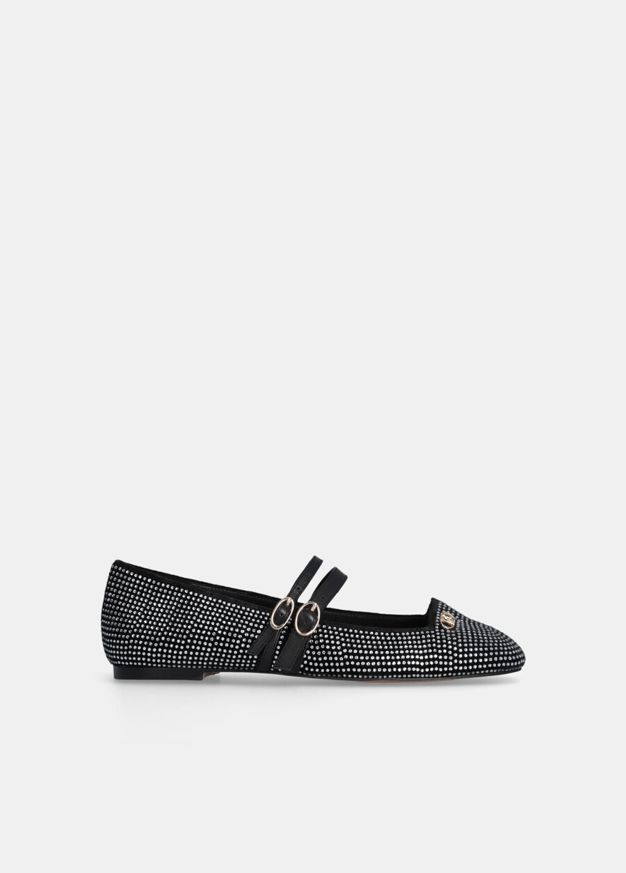 ballerine con strass all-over