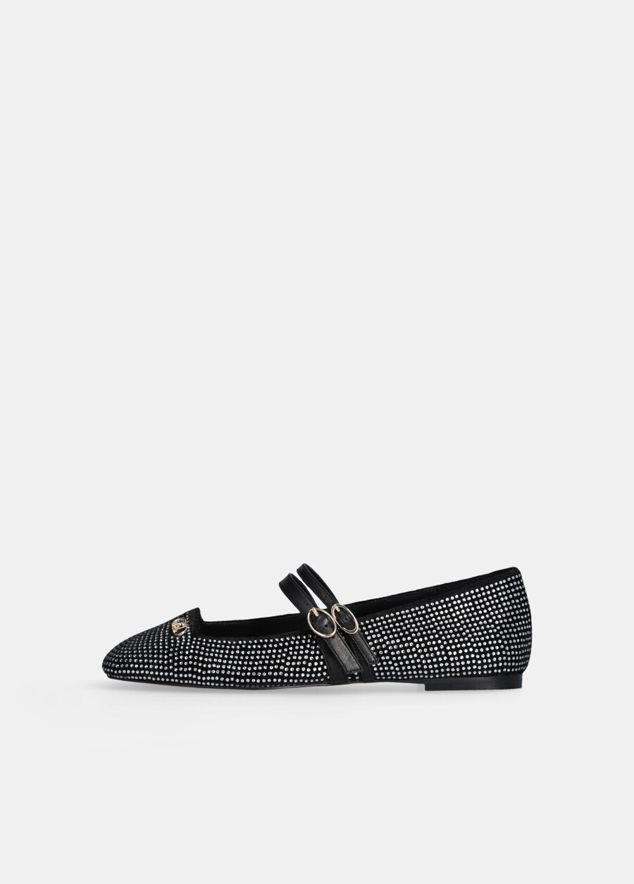 ballerine con strass all-over