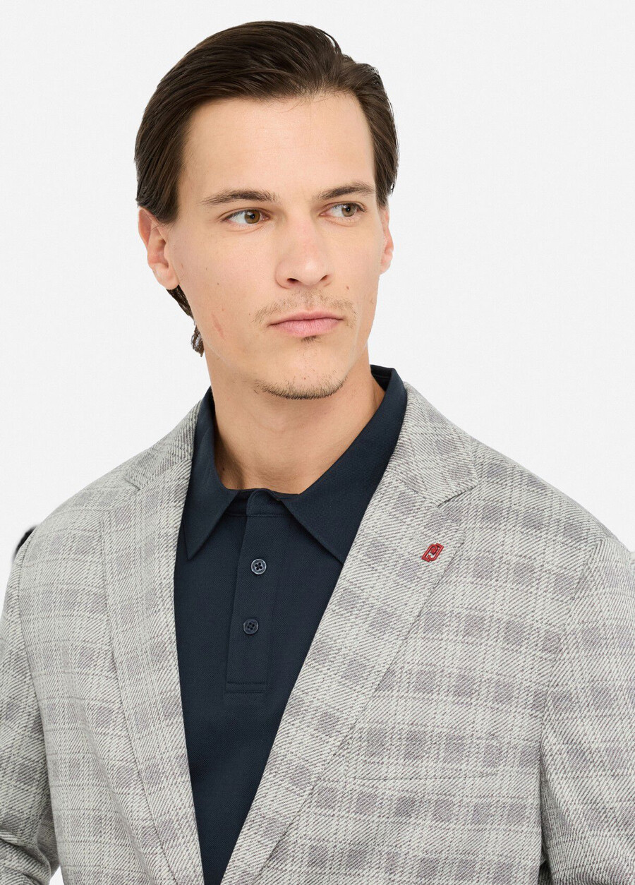 blazer in jersey a quadri