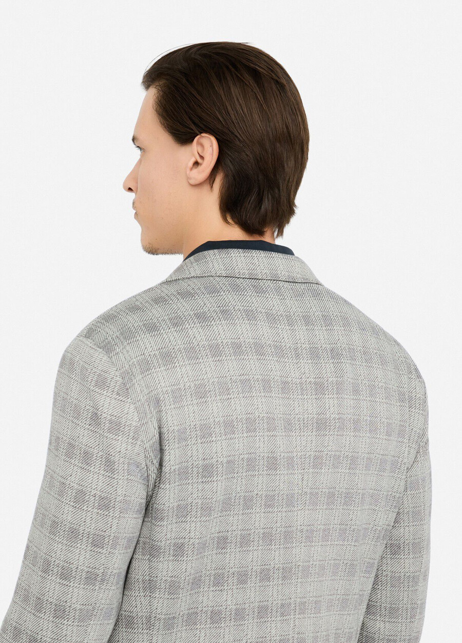 blazer in jersey a quadri