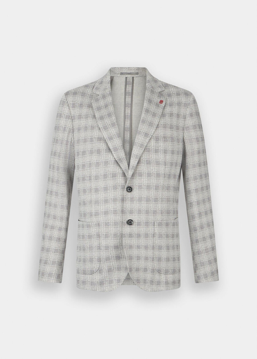blazer in jersey a quadri