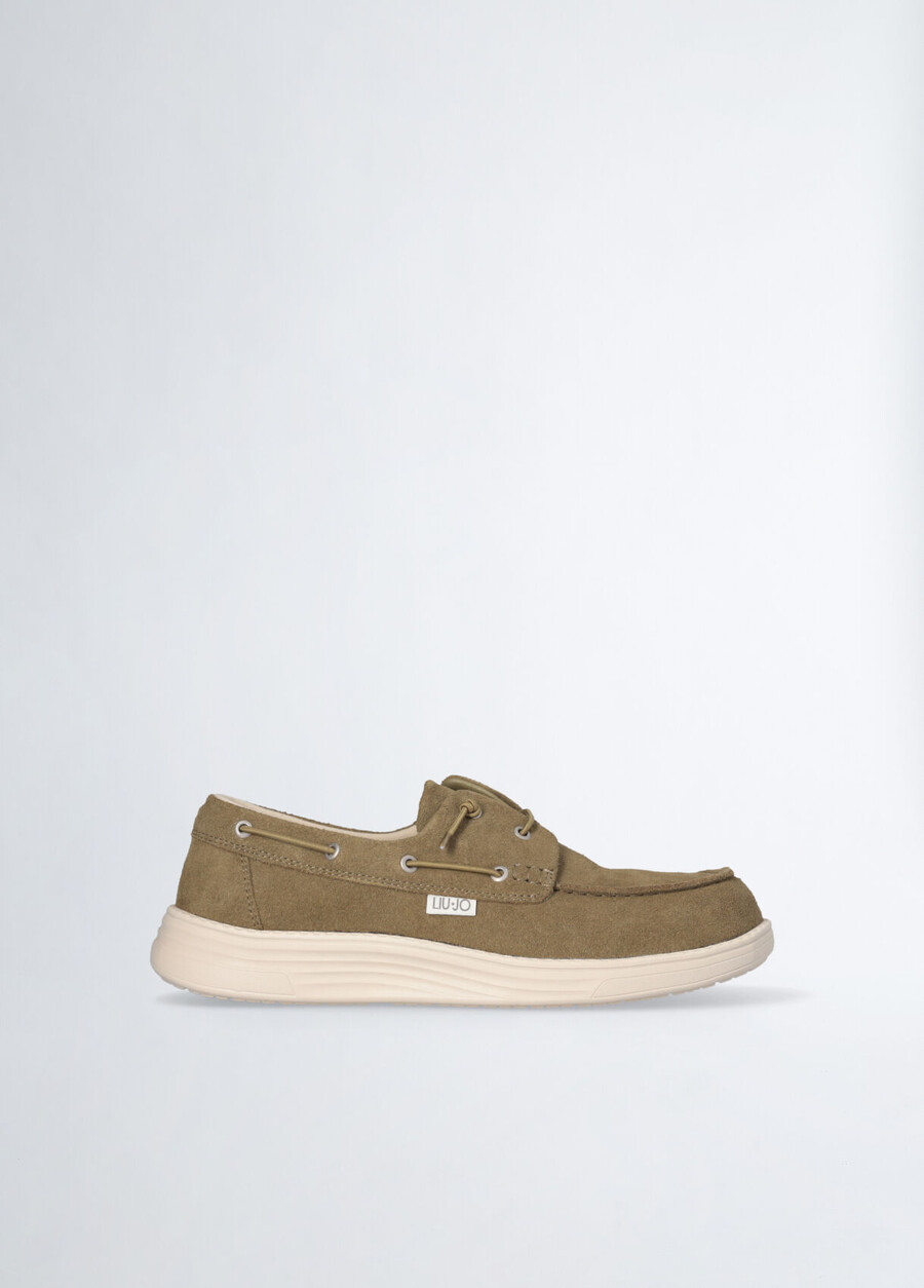 mocassini casual in pelle scamosciata