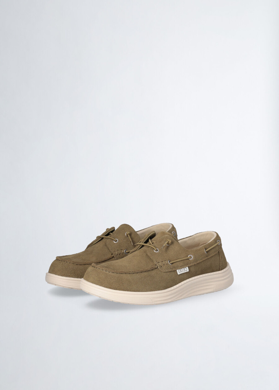 mocassini casual in pelle scamosciata