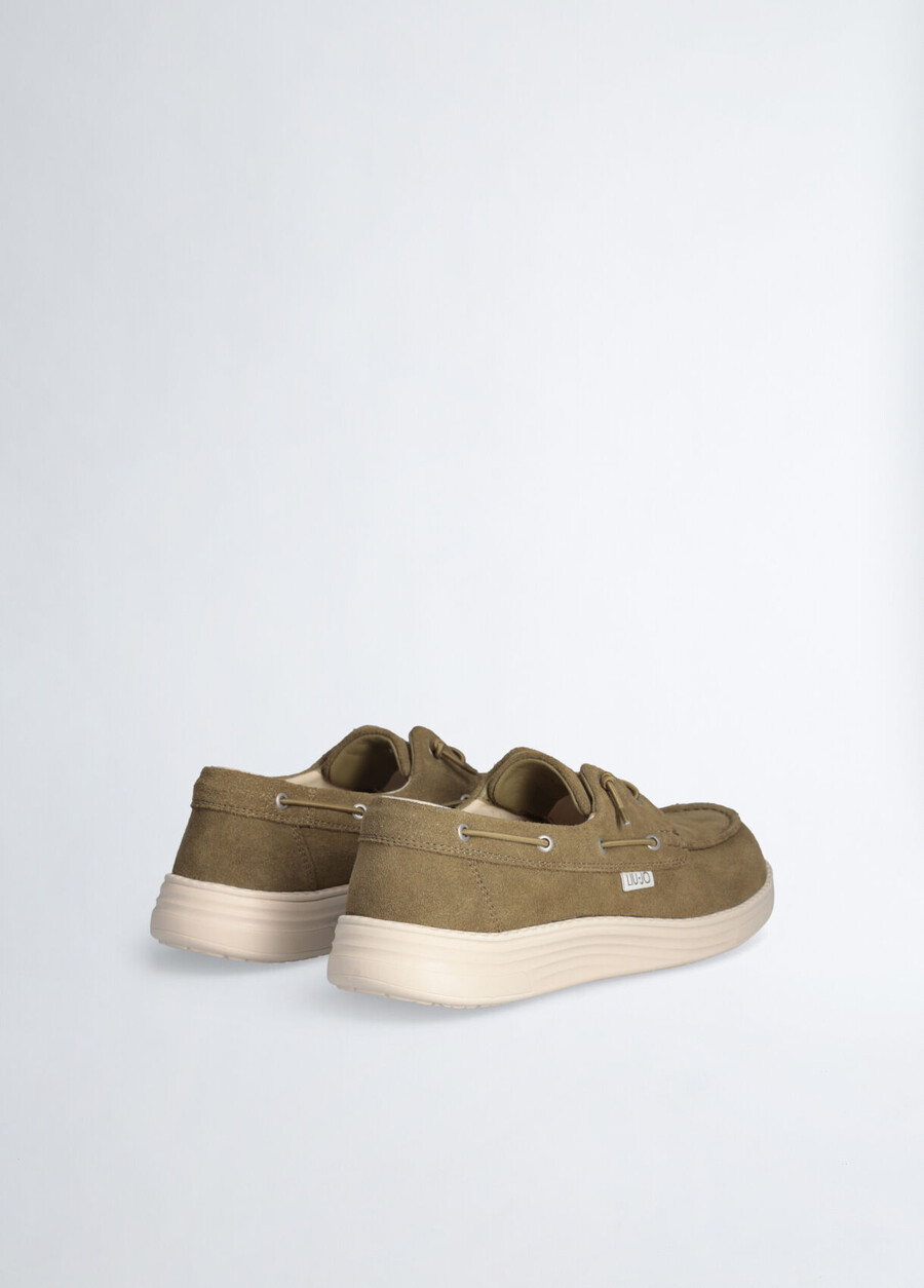 mocassini casual in pelle scamosciata