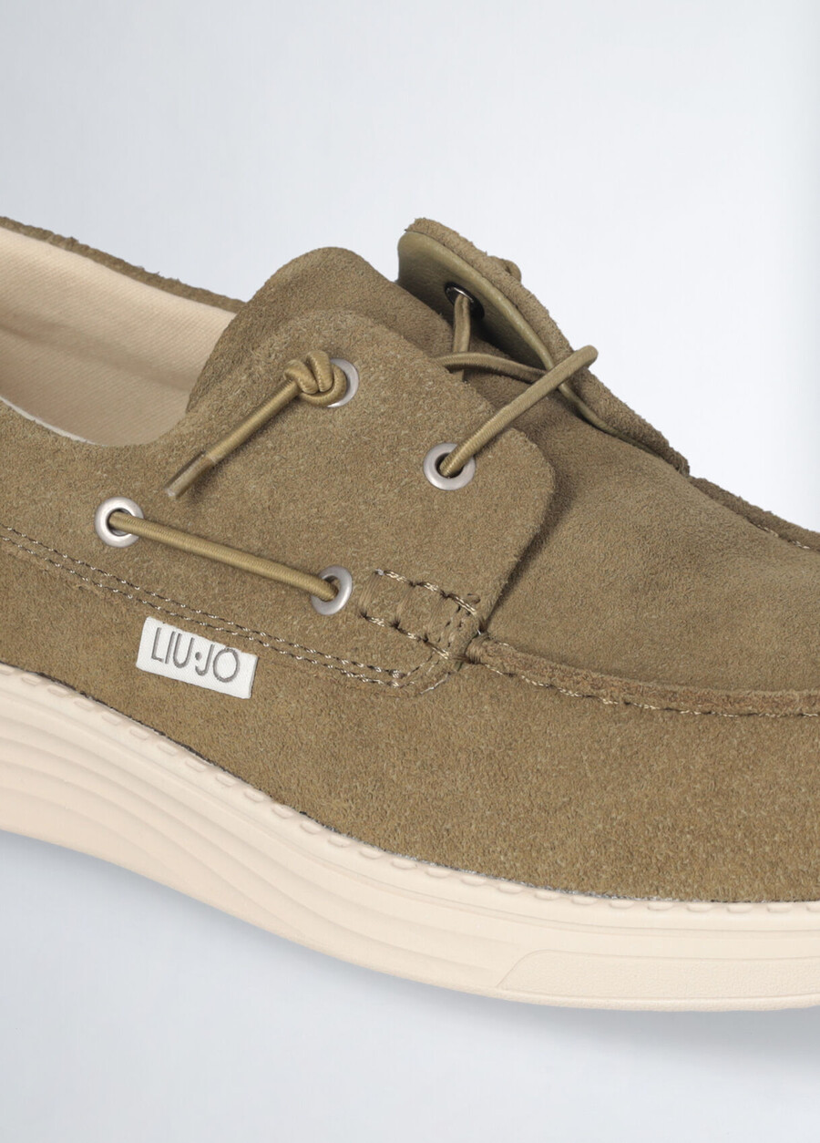 mocassini casual in pelle scamosciata