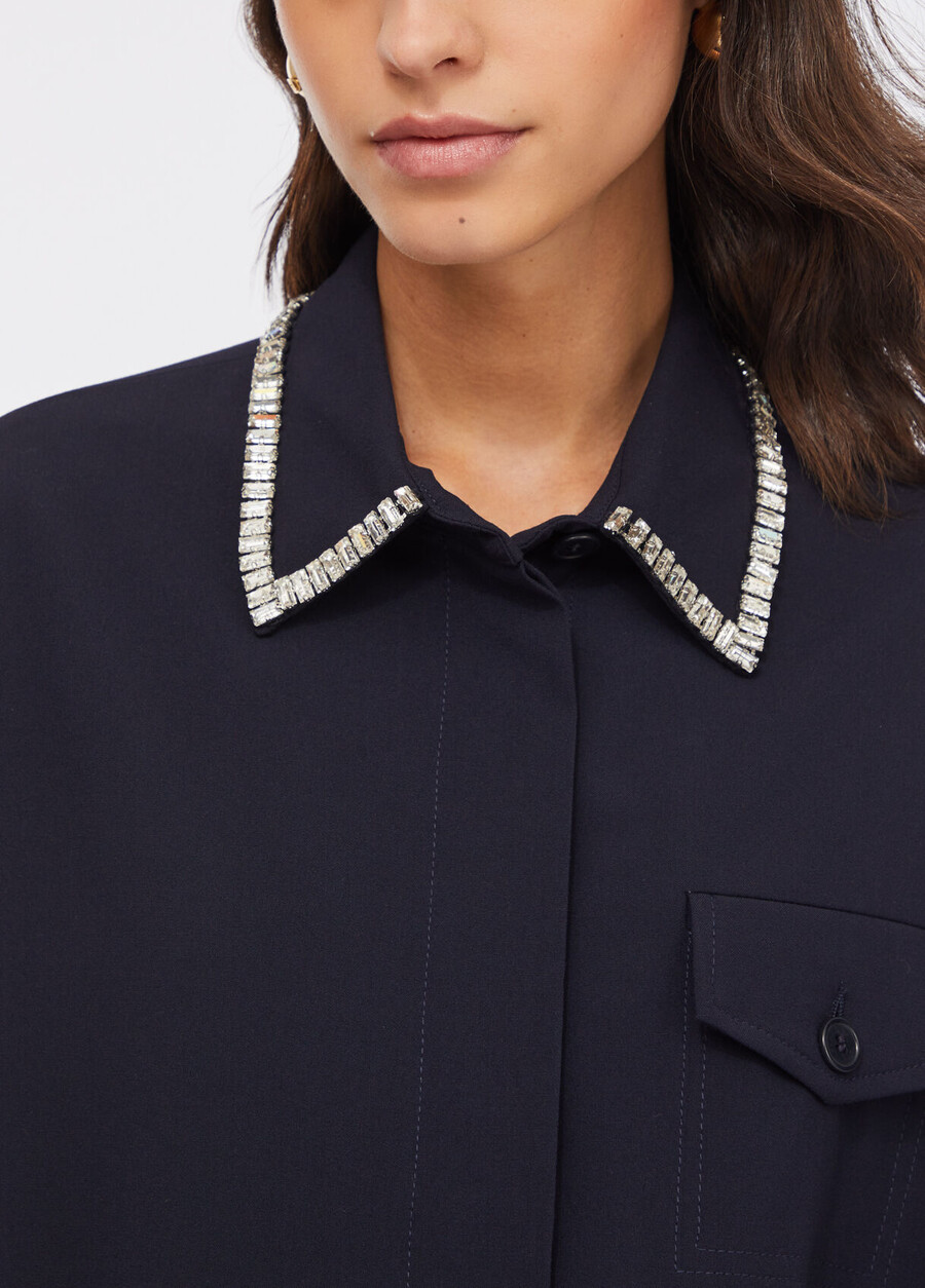 camicia con strass