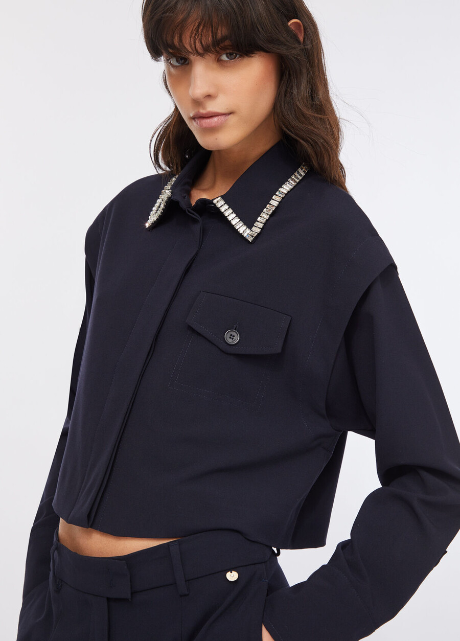 camicia con strass