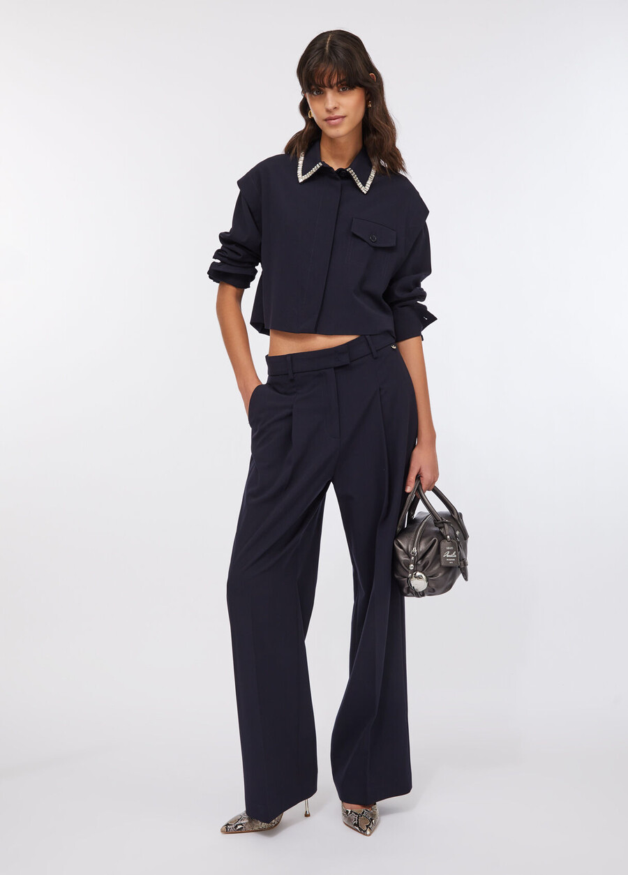 camicia con strass