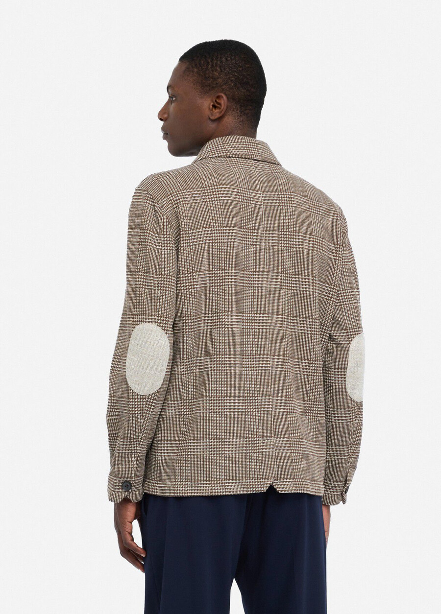 camicia a quadri glen in cotone