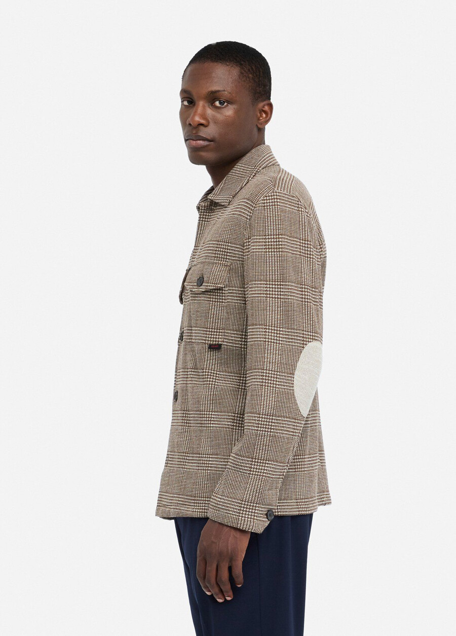 camicia a quadri glen in cotone