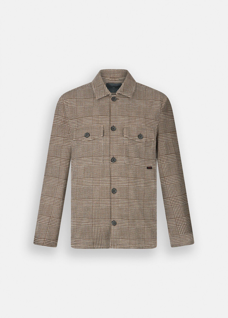 camicia a quadri glen in cotone