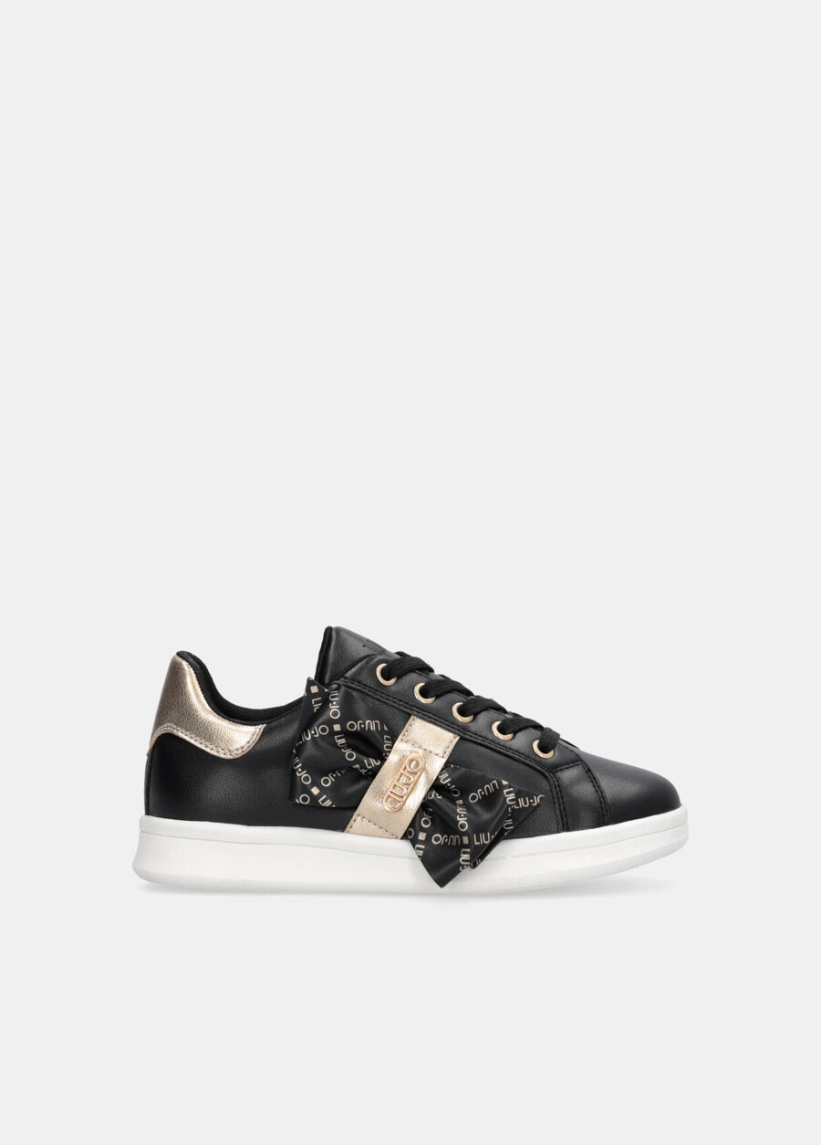 sneakers con maxi fiocco