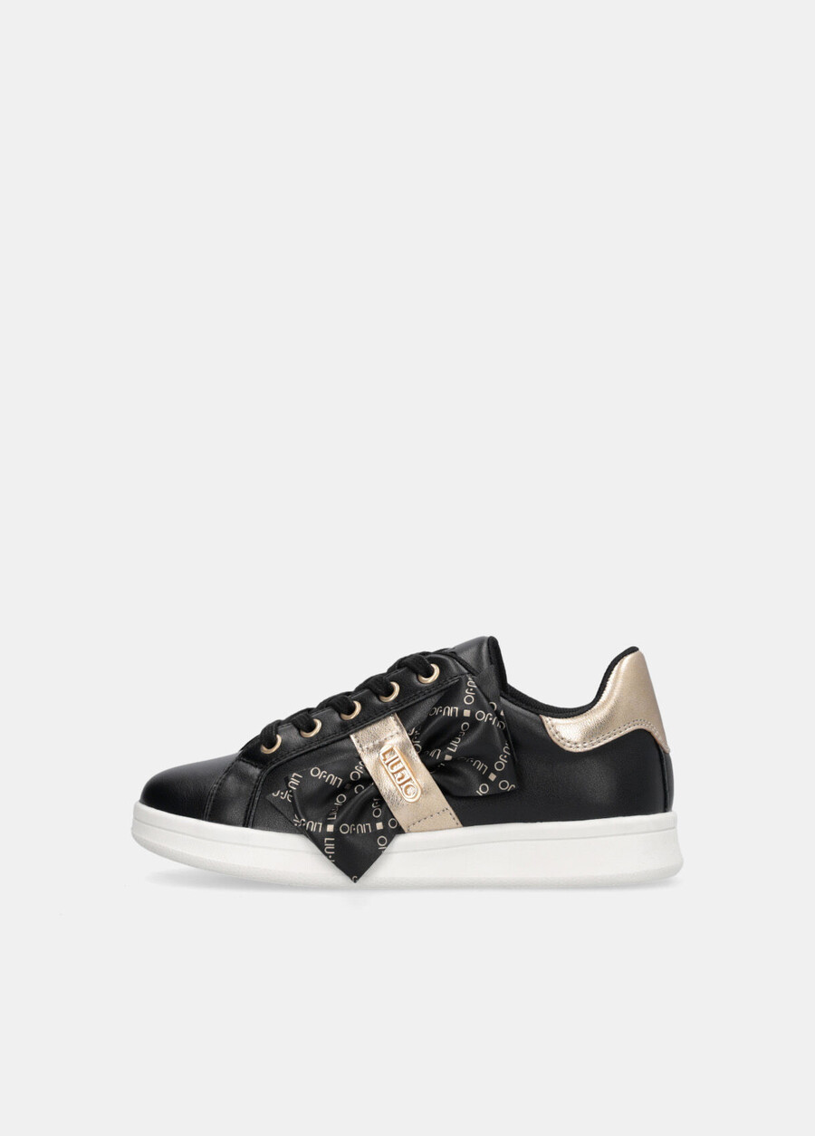 sneakers con maxi fiocco