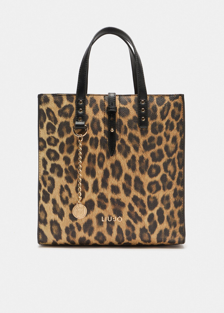 piccola borsa con stampa animalier