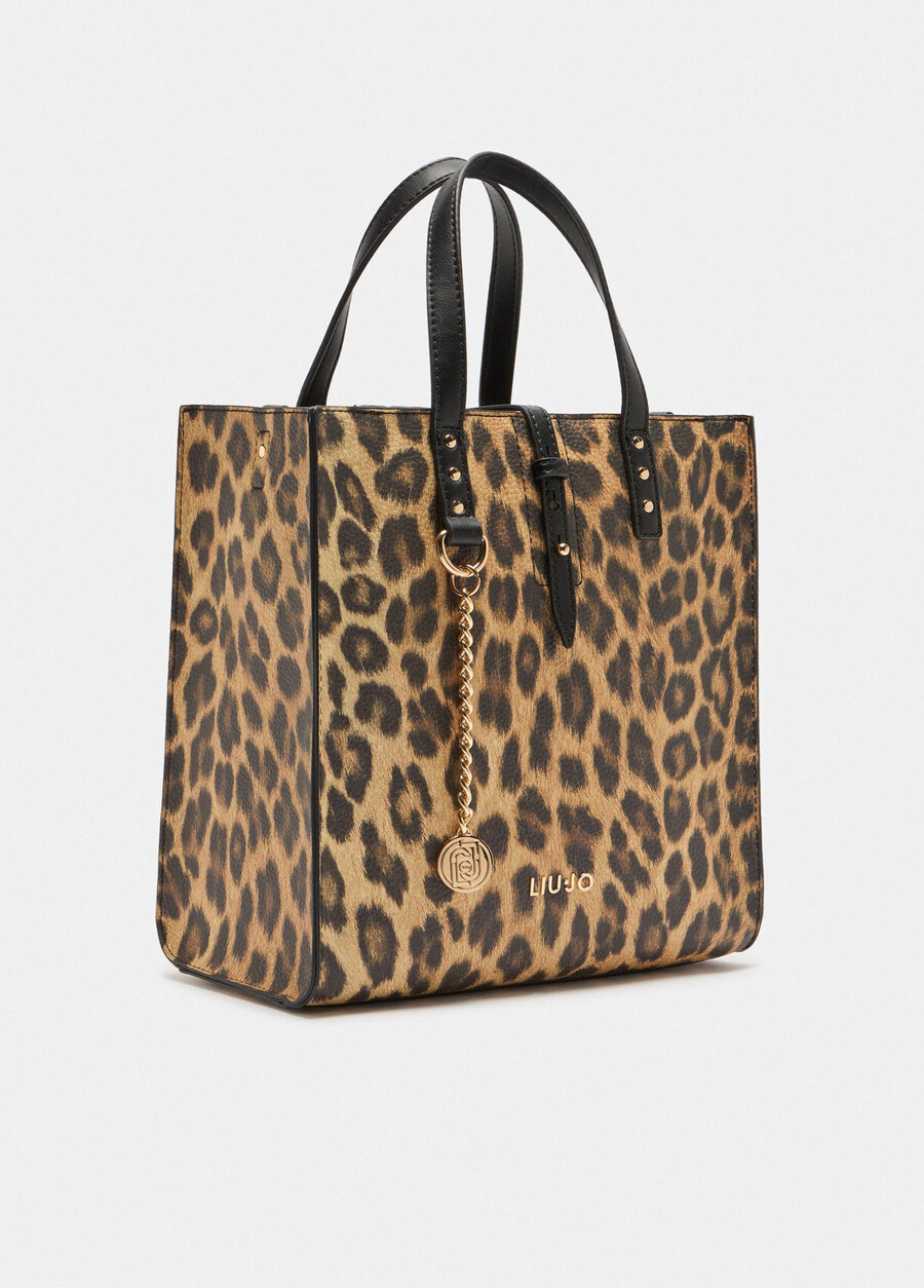 piccola borsa con stampa animalier