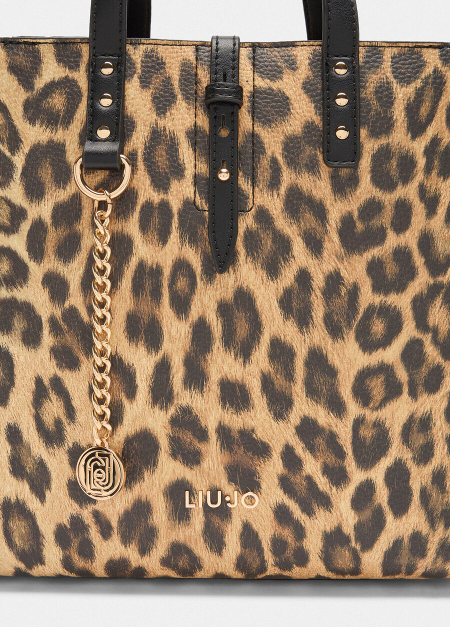 piccola borsa con stampa animalier