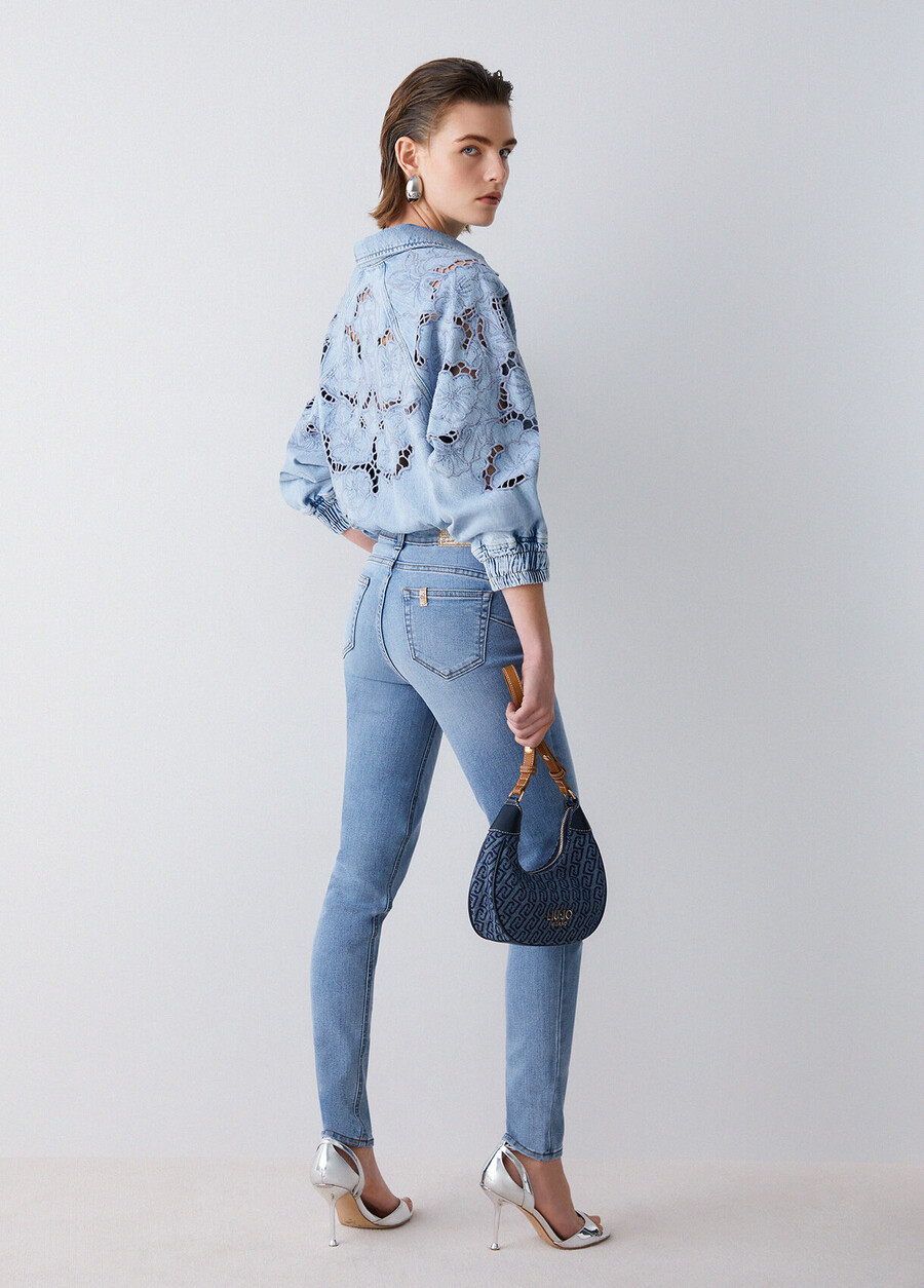 jeans skinny a vita alta