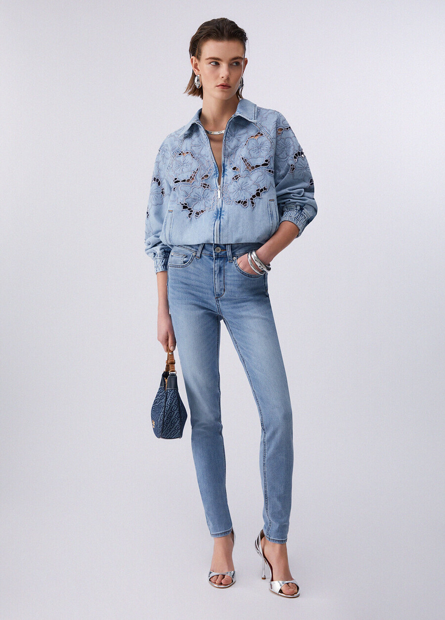 jeans skinny a vita alta