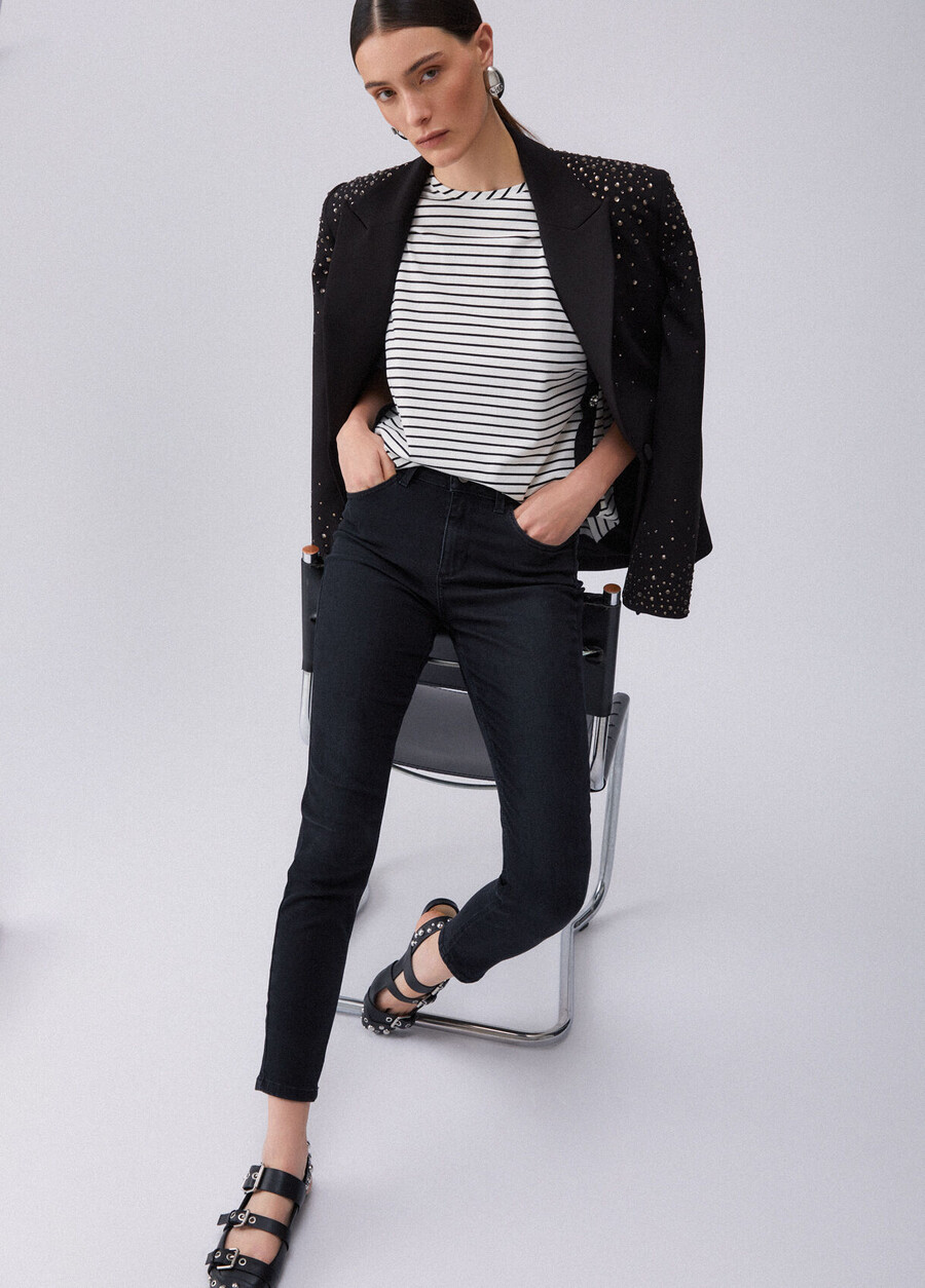 jeans skinny a vita alta