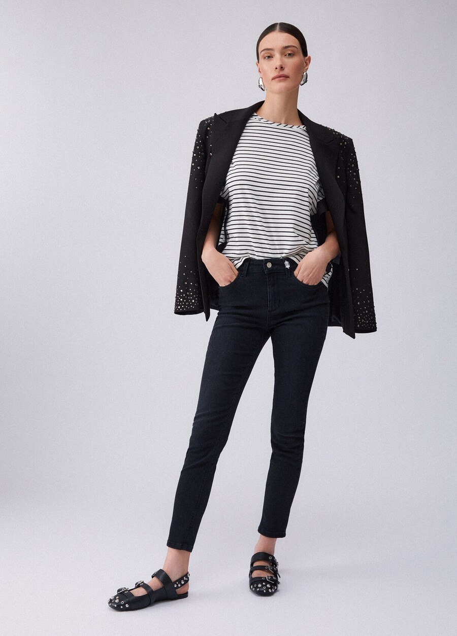 jeans skinny a vita alta
