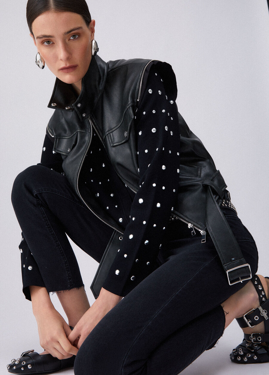 jeans skinny a vita alta