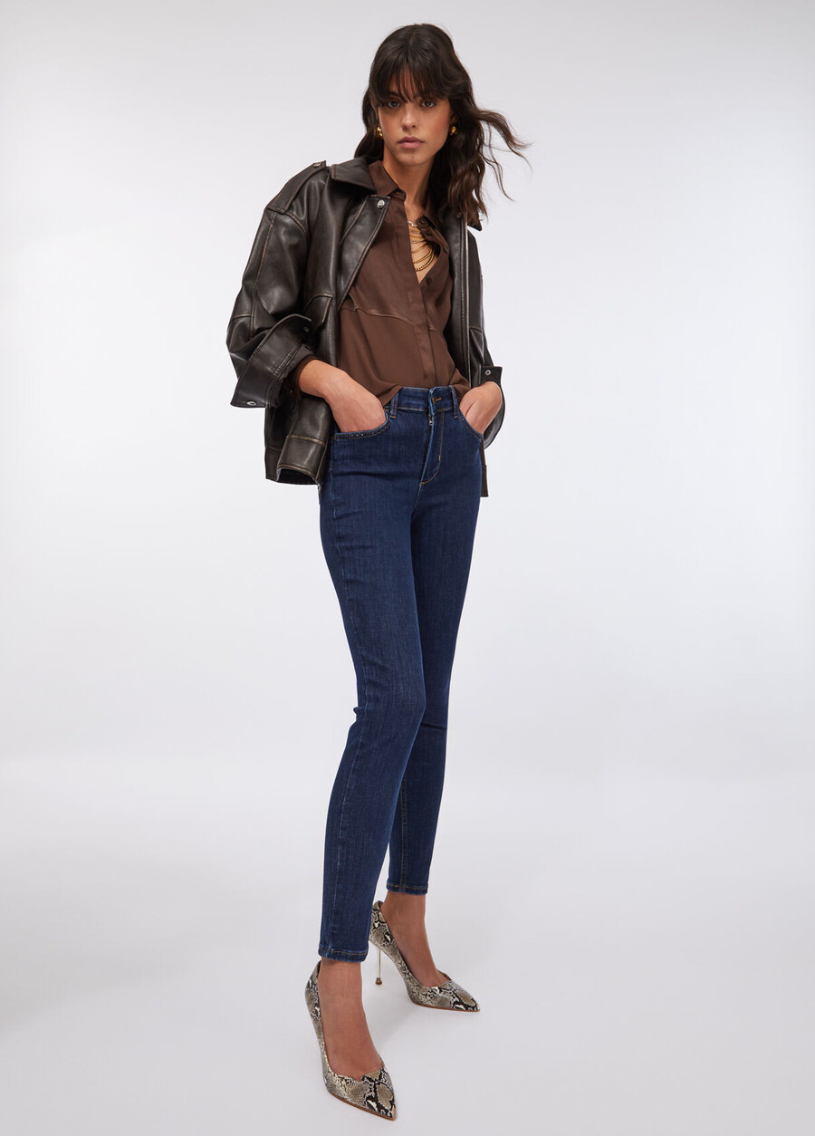 jeans skinny a vita alta