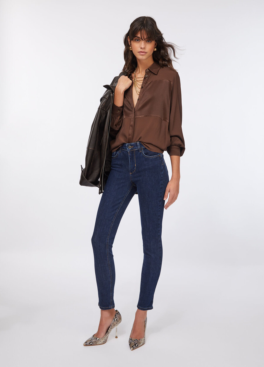 jeans skinny a vita alta