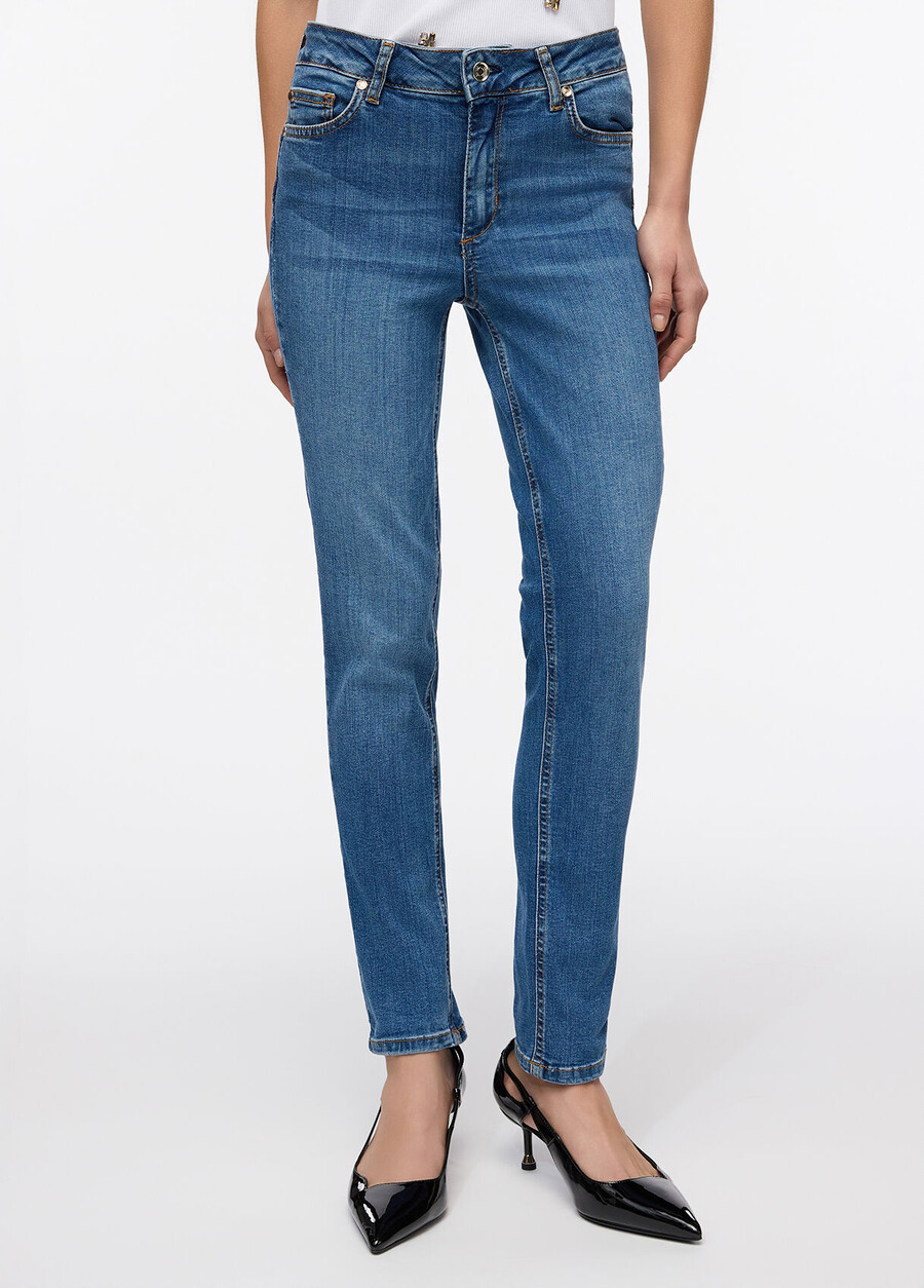jeans skinny a vita alta