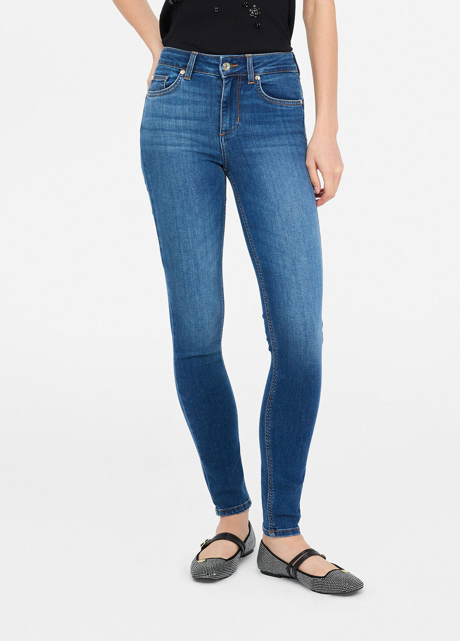 jeans skinny a vita alta