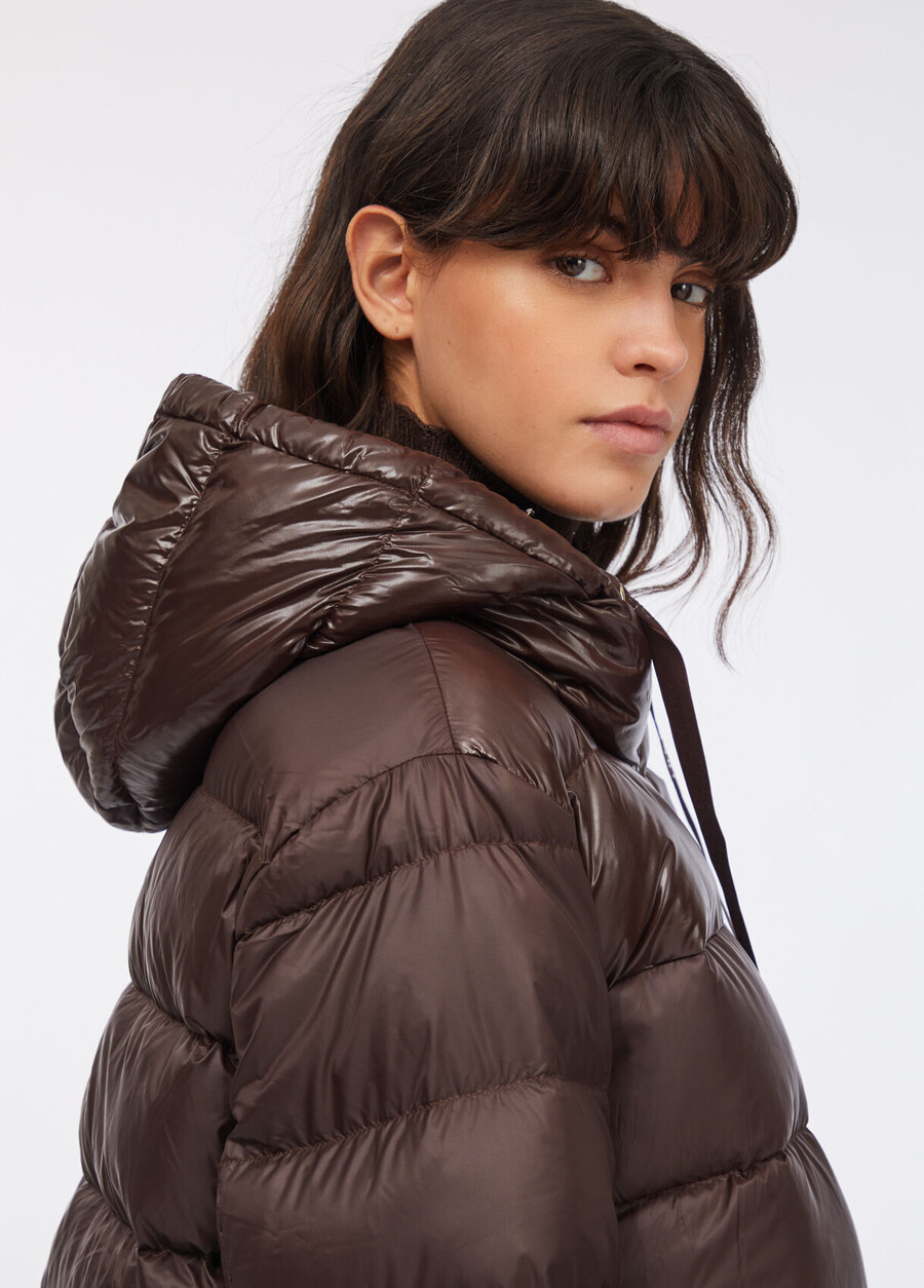 giacca in nylon trapuntato
