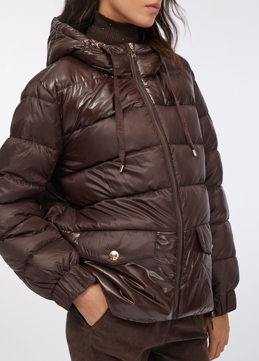 giacca in nylon trapuntato