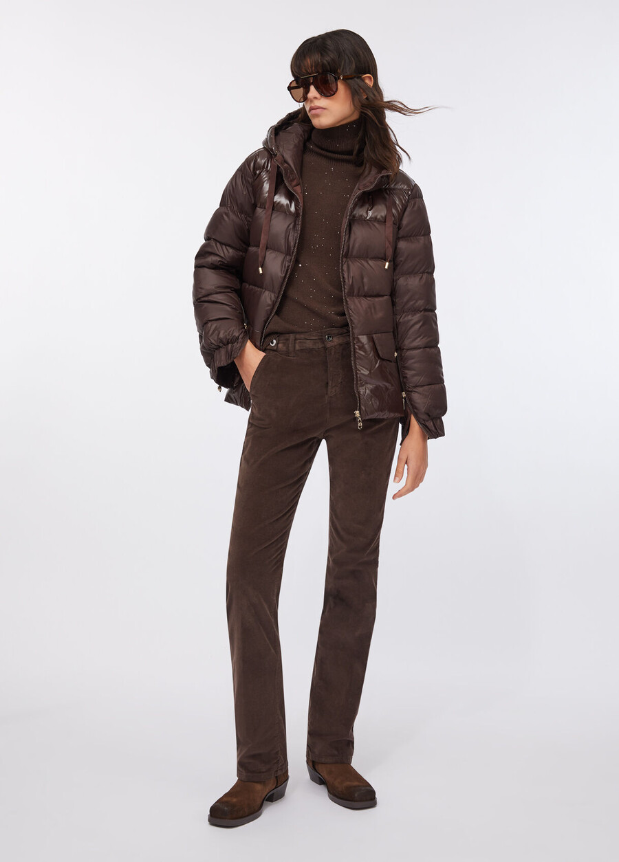 giacca in nylon trapuntato