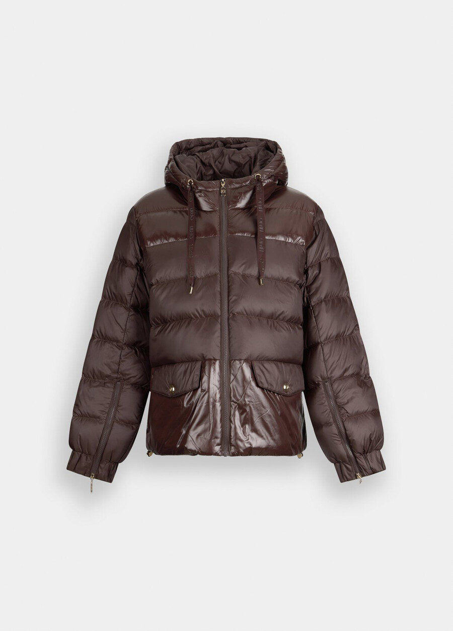 giacca in nylon trapuntato