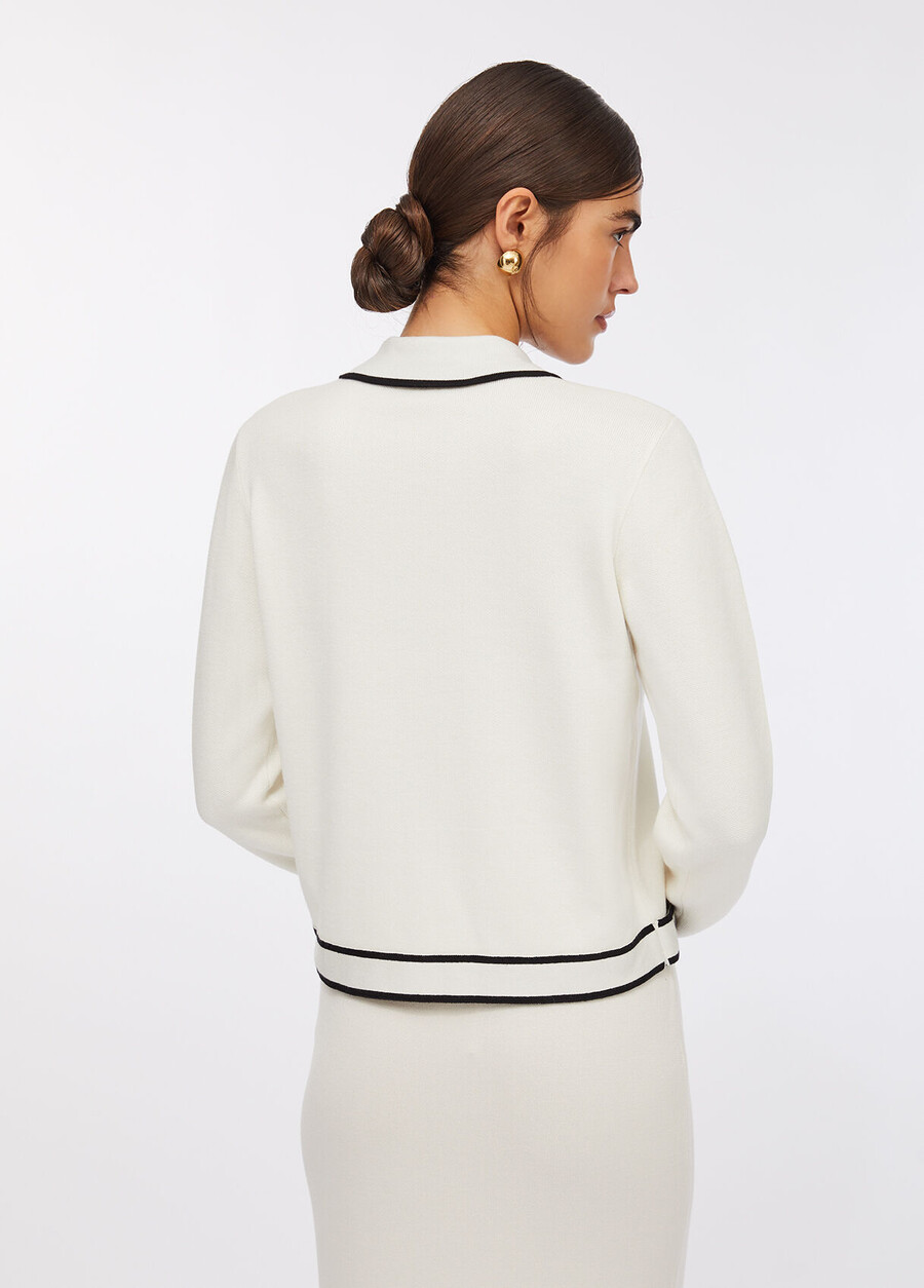 cardigan con cerniera