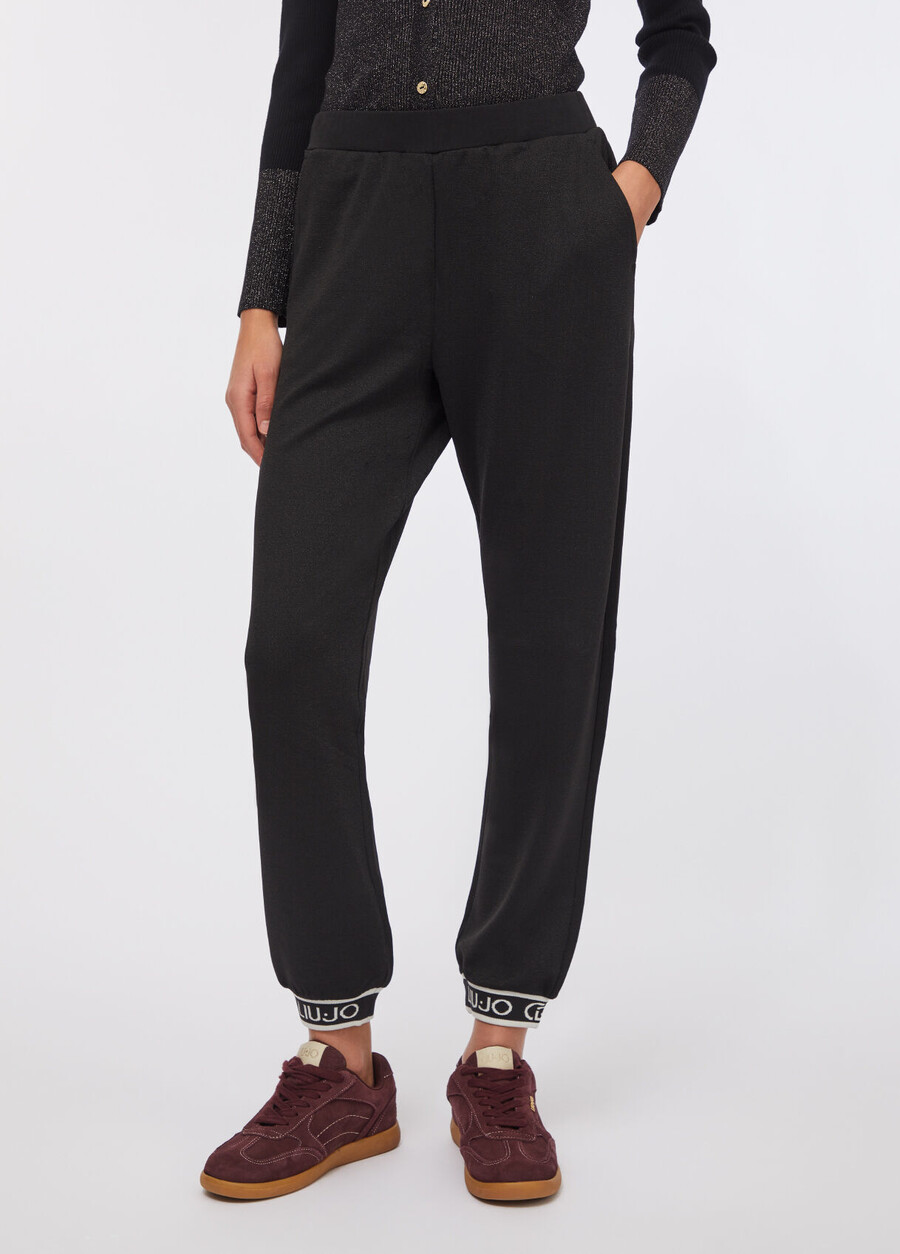 pantaloni da jogging lurex