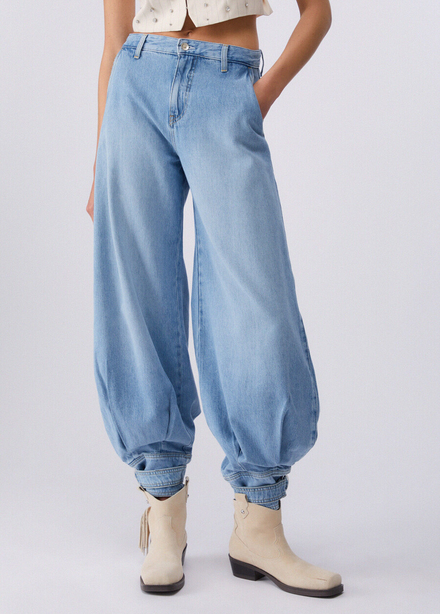 jeans harem a vita alta